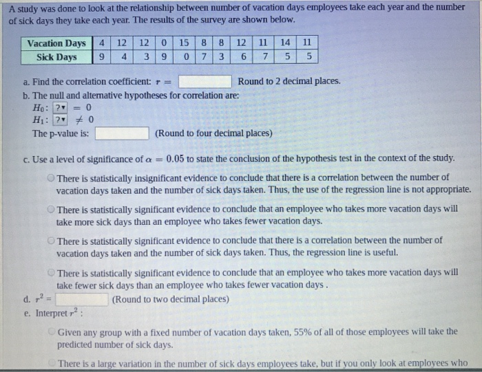 Solved A study was done to look at the relationship between | Chegg.com