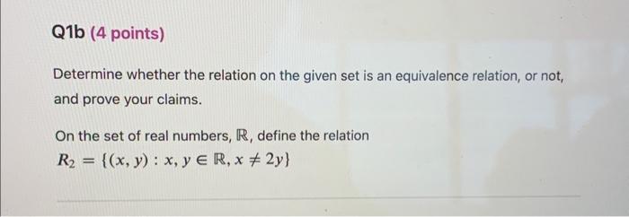 Solved Determine Whether The Relation On The Given Set Is An | Chegg.com