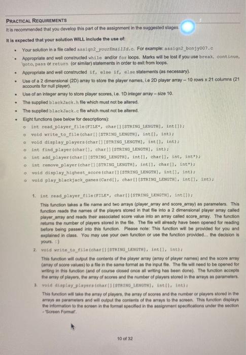 Solved the programming language is C, Too complete the task | Chegg.com