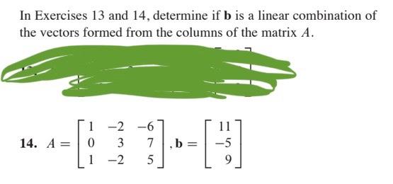 Solved In Exercises 13 And 14, Determine If B Is A Linear | Chegg.com