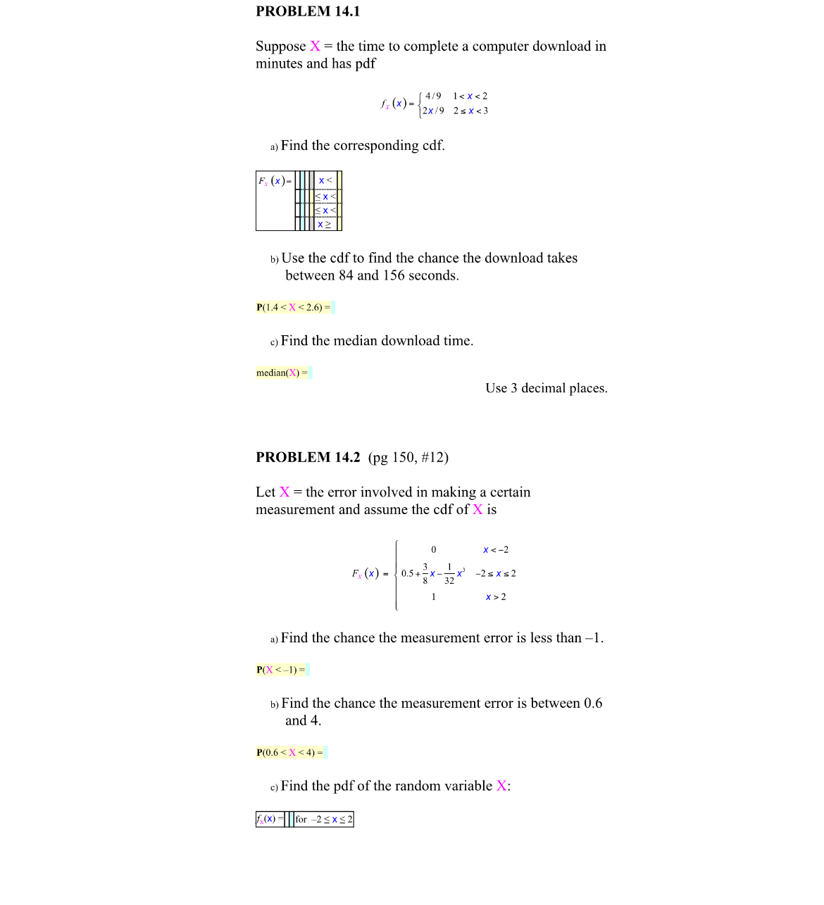 Solved Problem 14 1suppose X ﻿the Time To Complete A