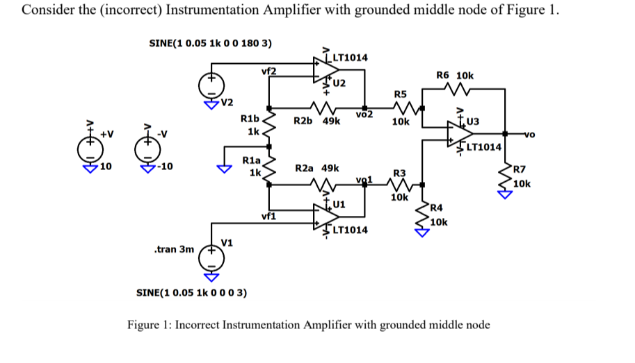 Solved Consider The Instrumentation Amplifier Of Figure 5, | Chegg.com