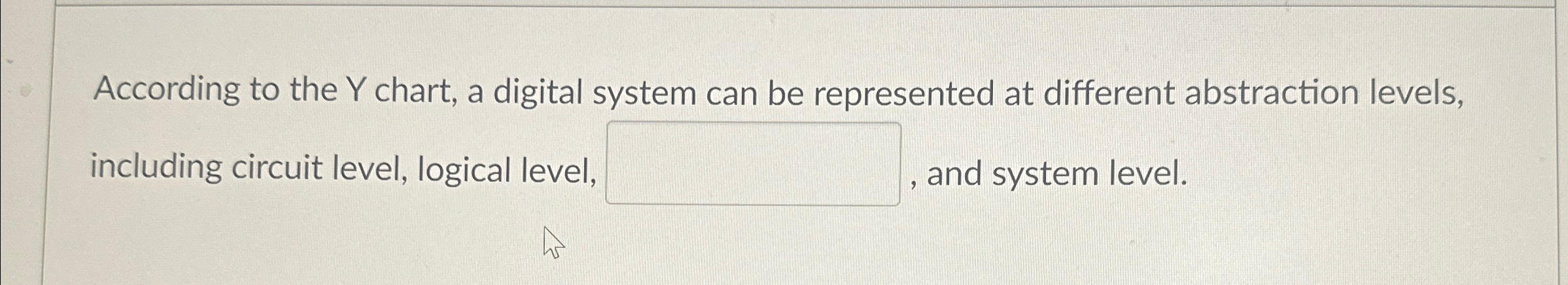 Solved According to the Y ﻿chart, a digital system can be | Chegg.com