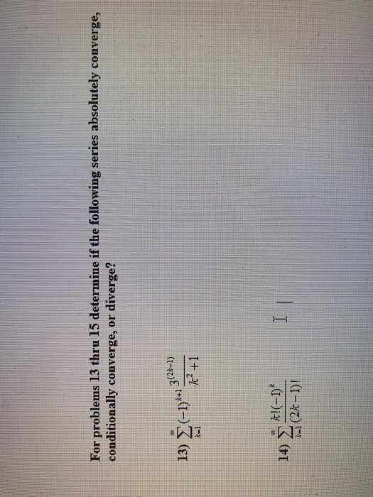 Solved For Problems 13 Thru 15 Determine If The Following | Chegg.com