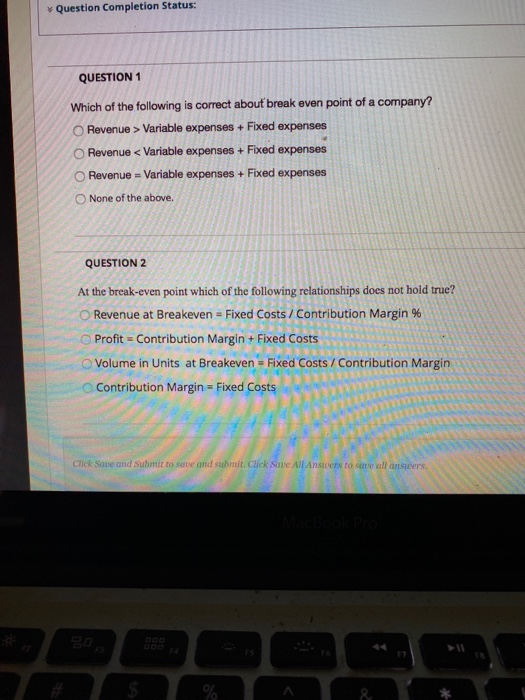 Solved Question Completion Status: QUESTION 1 Which of the | Chegg.com