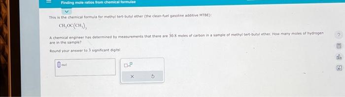 Solved Finding Mole Ratios From Chemical Formulae This Is Chegg Com   Image