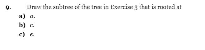Solved 3. Answer these questions about the rooted tree | Chegg.com