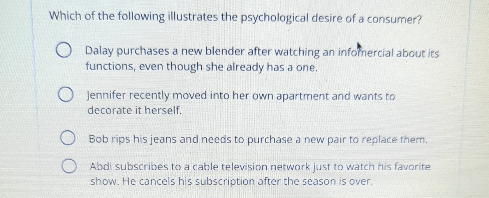 Which Of The Following Illustrates A Testimonial Solved Which of the following illustrates the psychological | Chegg.com