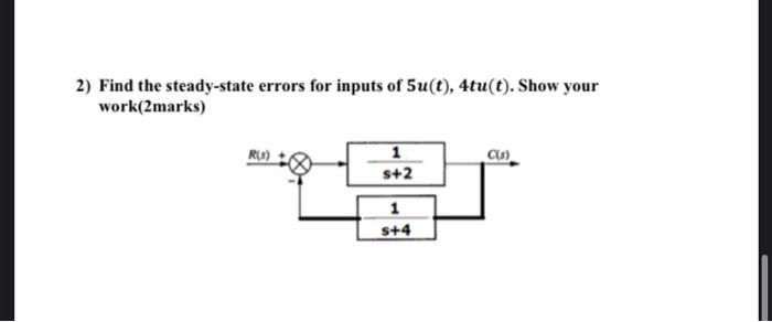Solved 1) Reduce the system shown in the Figure to a single | Chegg.com