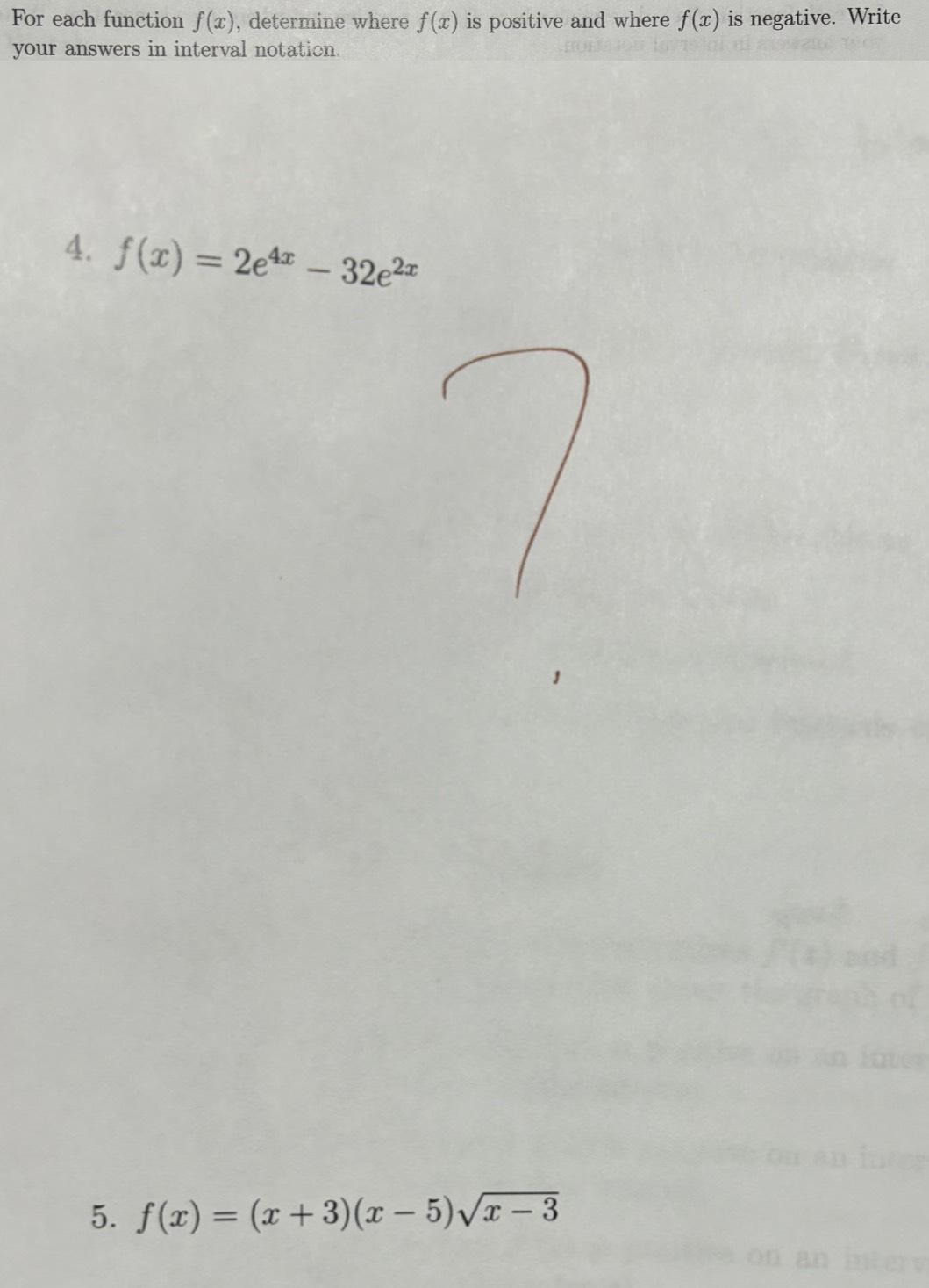 Solved Please Help With Four And Fivefor Each Function F(x), 