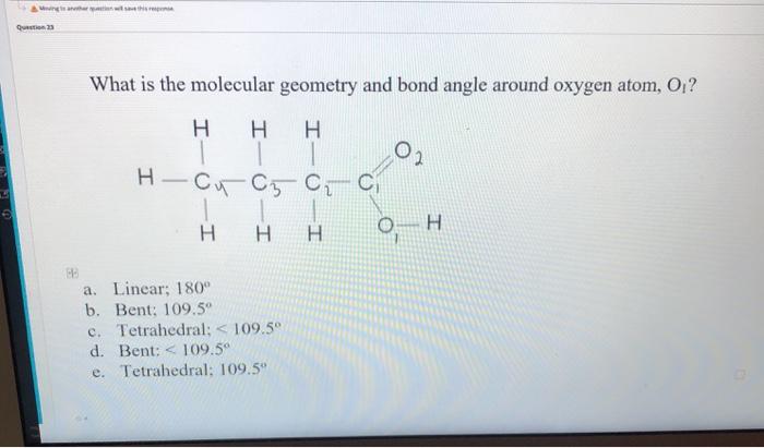 Solved Qa What is the molecular geometry and bond angle | Chegg.com