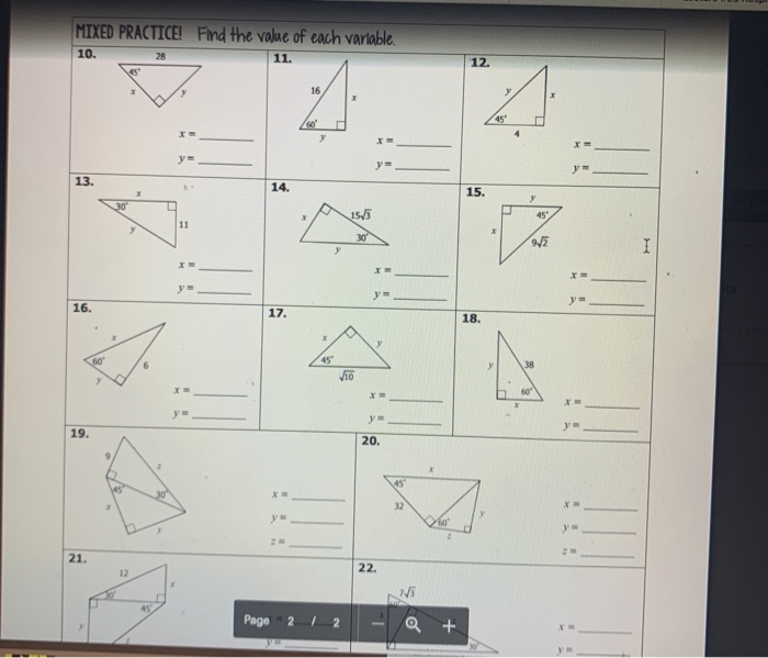 Solved Main Ideas/Questions Notes 45-45-90° Special Right A | Chegg.com