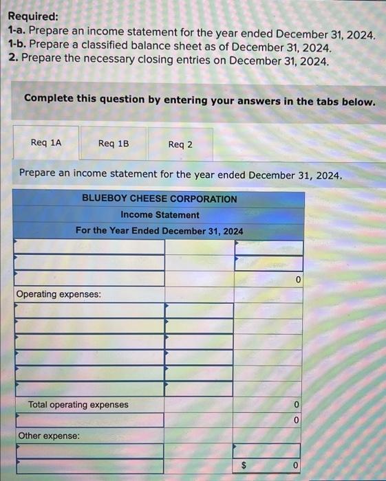 Solved The December 31,2024 , Adjusted Trial Balance For The | Chegg.com