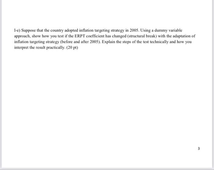 Econometrics Tutorial 8 Quantitative Economics Time Series