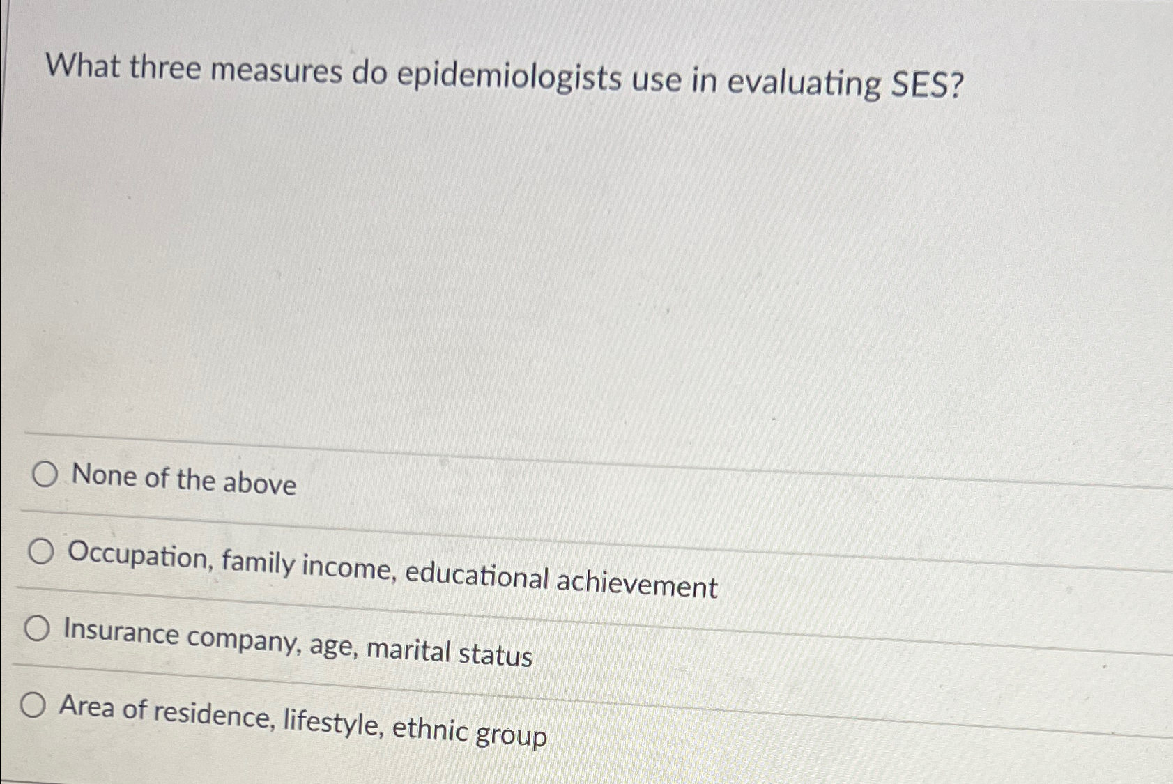 Solved What three measures do epidemiologists use in