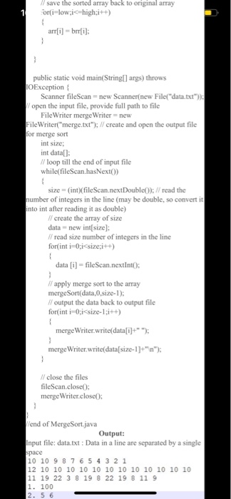 Solved 4) (10 pts) Merge Sort vs Insertion Sort Running time | Chegg.com