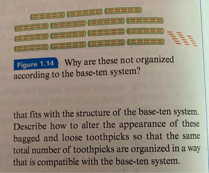 Solved 7. Explain why the bagged and loose toothpicks pic- | Chegg.com