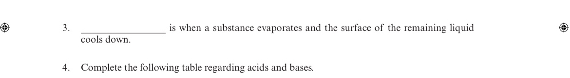 Solved is when a substance evaporates and the surface of the | Chegg.com