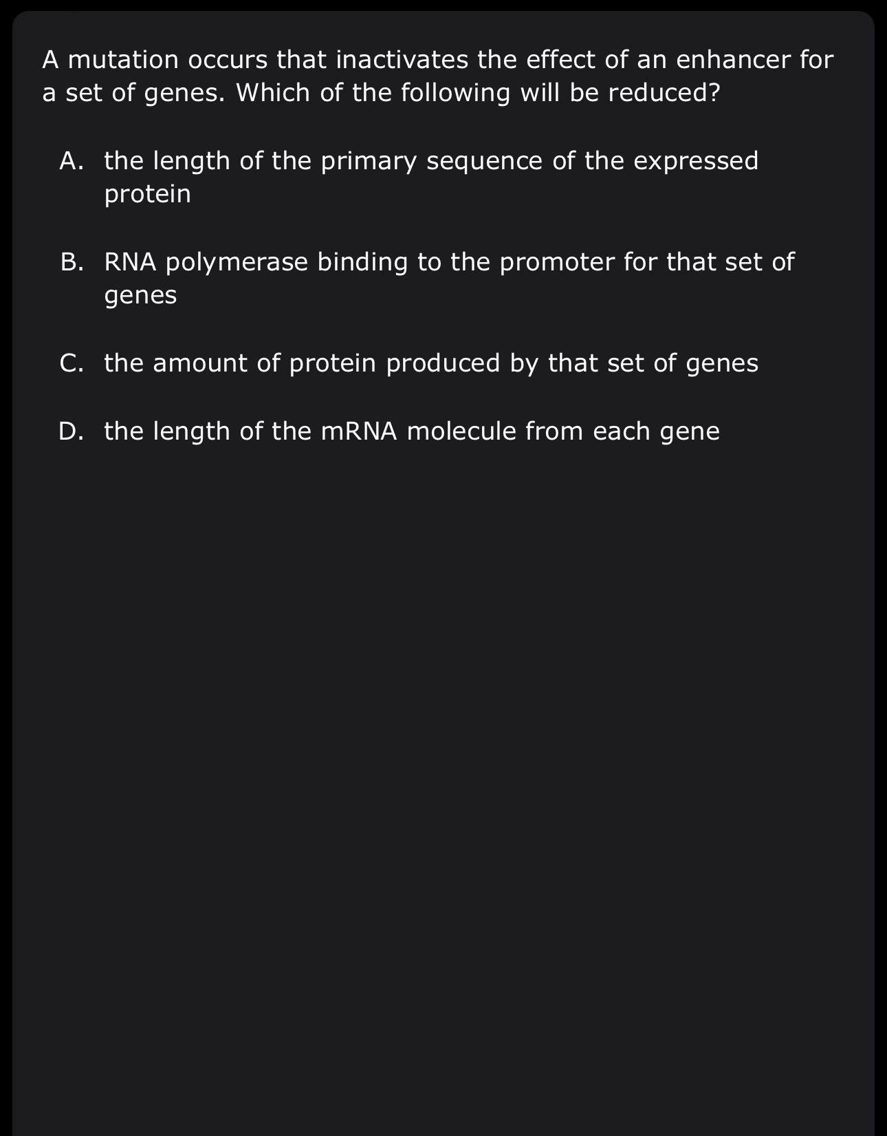 Solved A mutation occurs that inactivates the effect of an | Chegg.com