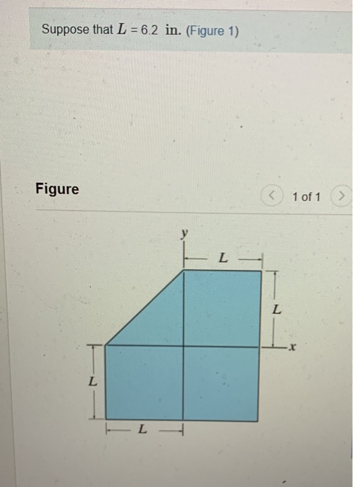 Solved Suppose that L = 6.2 in. (Figure 1) Figure C 1 of 1 L | Chegg.com