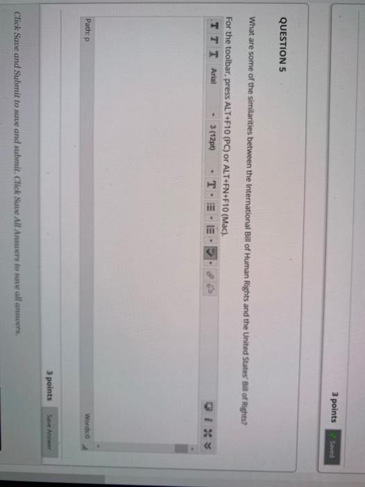 Solved 3 points Saved QUESTION 5 What are some of the | Chegg.com