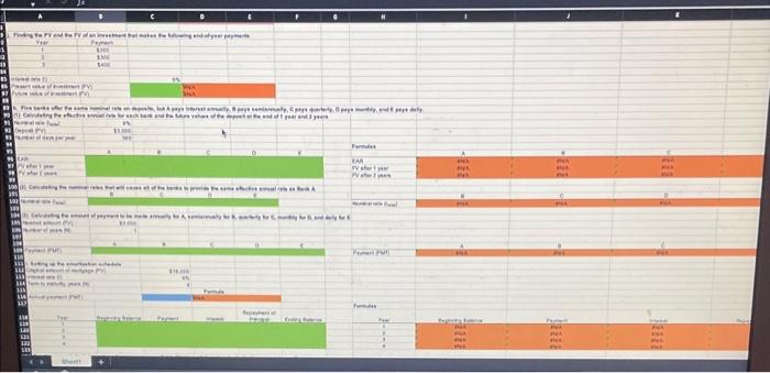 Solved Excel Actlvity: Time value of money. The data has | Chegg.com