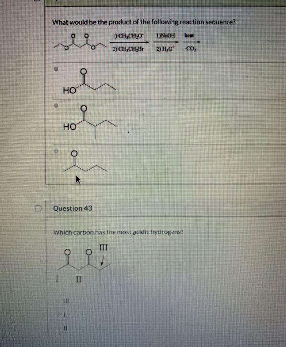 Solved D Question 36 2 pts What is the major product of the | Chegg.com
