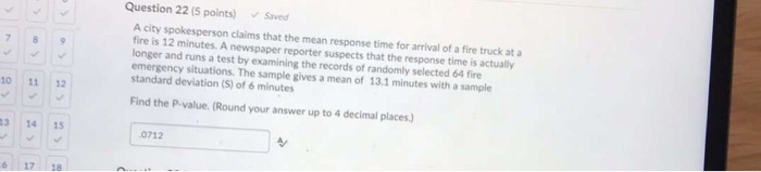 Solved Question 2 (2 points) Saved The administration at a | Chegg.com