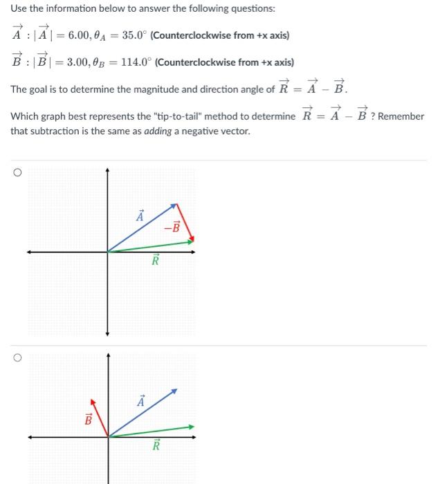 Solved Use the information below to answer the following | Chegg.com