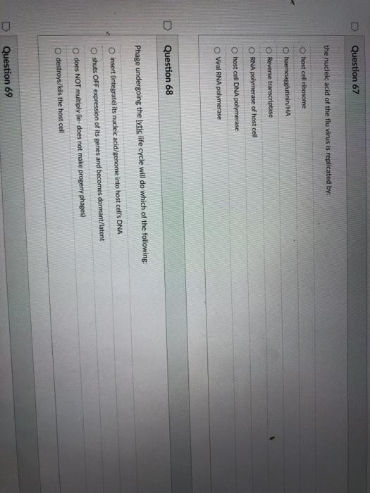 solved-question-67-the-nucleic-acid-of-the-flu-virus-is-chegg