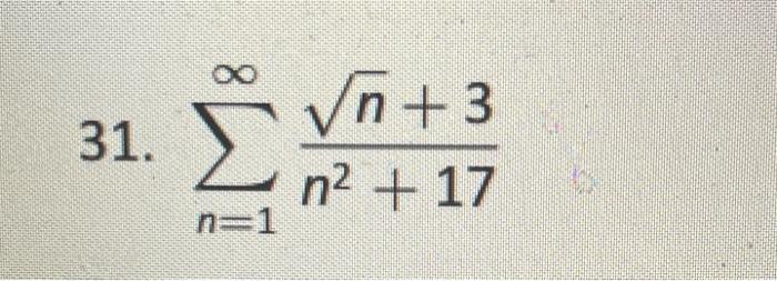 Solved use the limit comparison test to determine the | Chegg.com