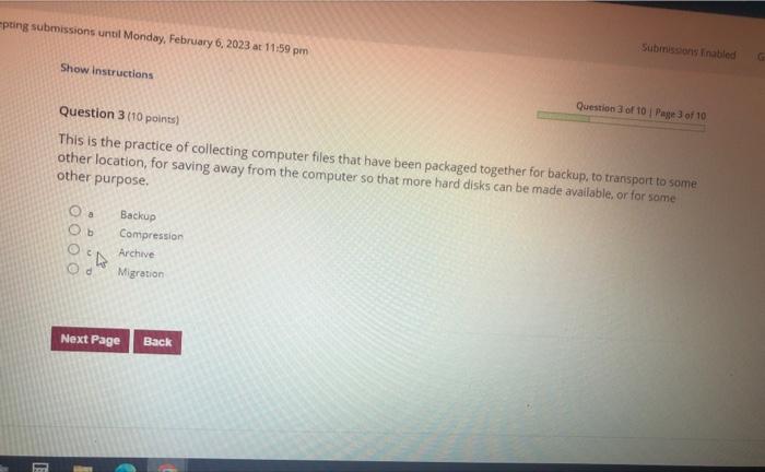 Solved Question 3 (10 points) Question 3 of 10 ; Page 3 of | Chegg.com