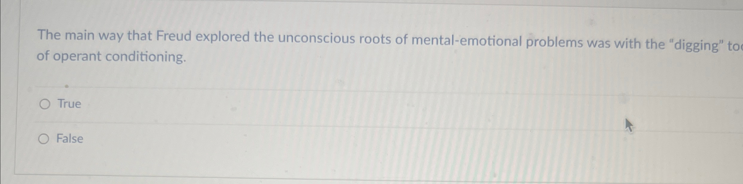 Solved The main way that Freud explored the unconscious | Chegg.com