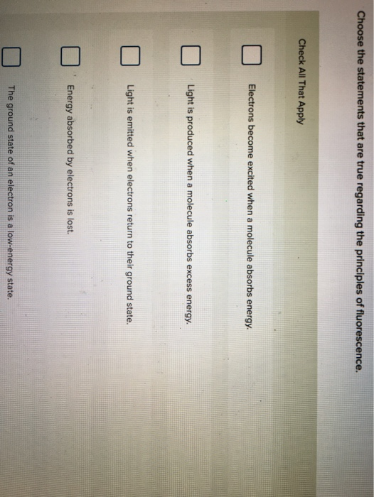 Solved Choose The Statements That Are True Regarding The Chegg