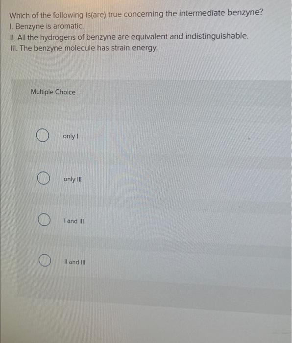 Solved Which of the following is(are) true concerning the | Chegg.com