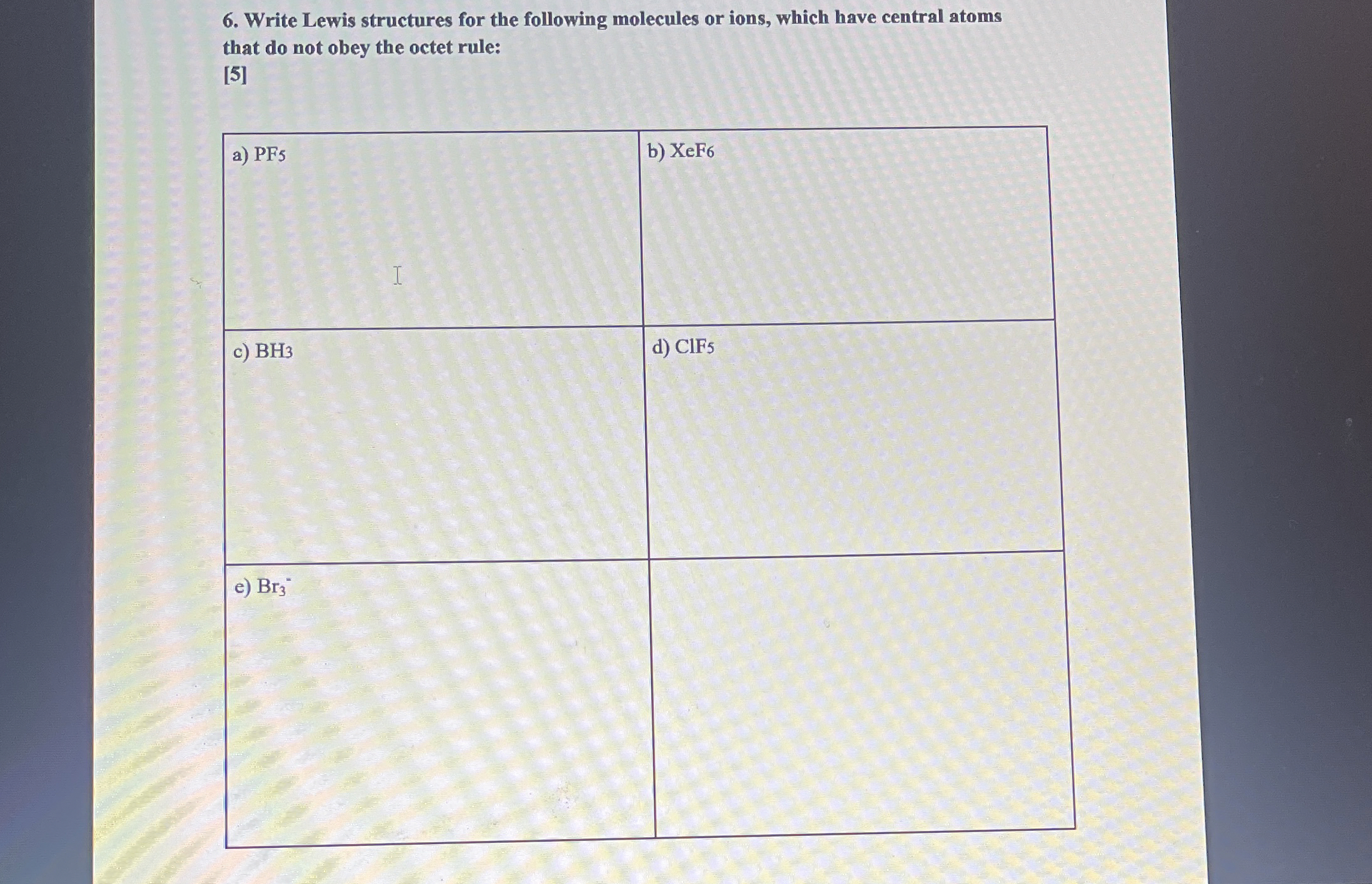 Solved Write Lewis structures for the following molecules or | Chegg.com