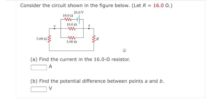 Solved Consider The Circuit Shown In The Figure Below. (Let | Chegg.com