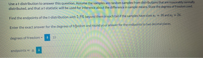 T Distribution Probability Questions Solved use a t distribution to answer this question assume | Chegg.com