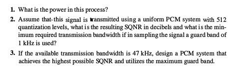 7.22 The power spectral density of a WSS information | Chegg.com