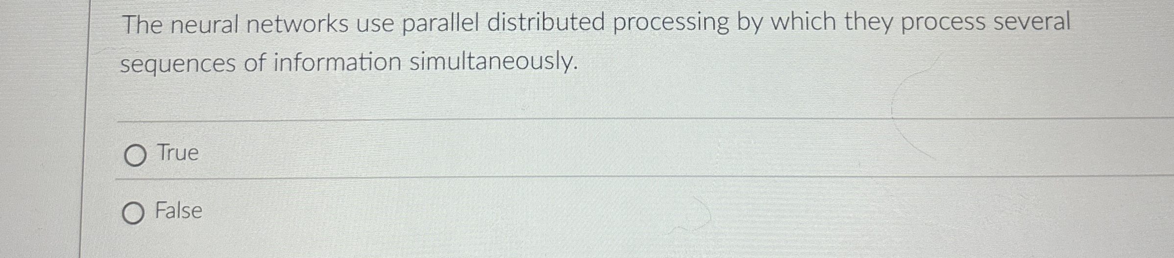 High Quality SOLUTION The neural networks use parallel distributed ...