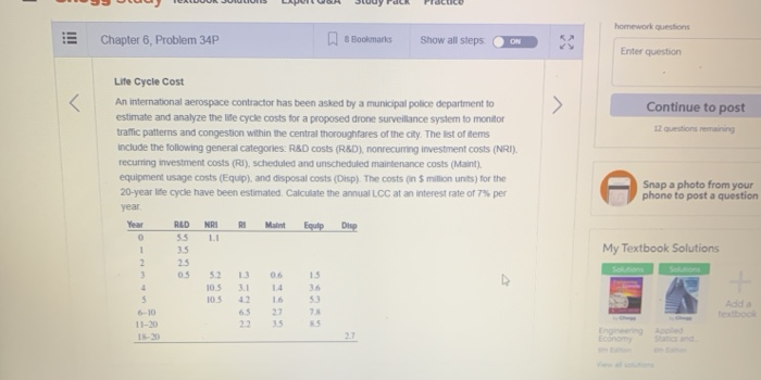 Solved how would I solve this problem using an excel | Chegg.com