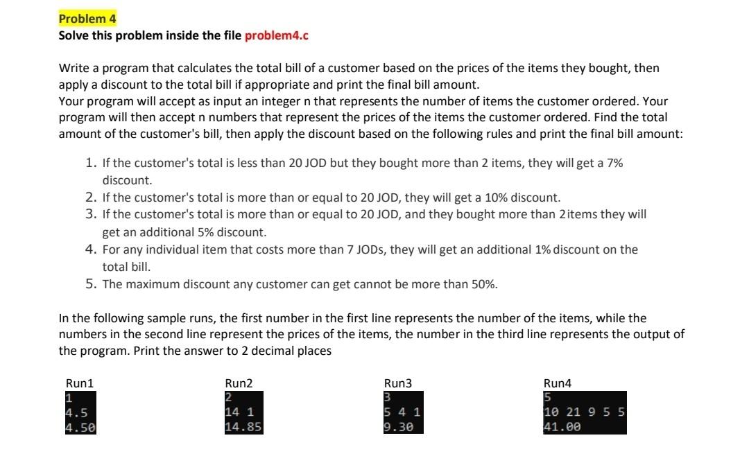 Solved Problem 4 Solve this problem inside the file | Chegg.com
