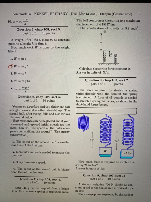 Solved 10 1 0 Homework 05 Kunkel Brittany Due Ma Chegg Com