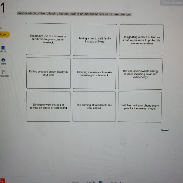 Solved 1 Identify which of the following factors lead to an | Chegg.com