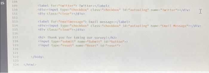Solved Write an HTML code to design a form page as shown in | Chegg.com