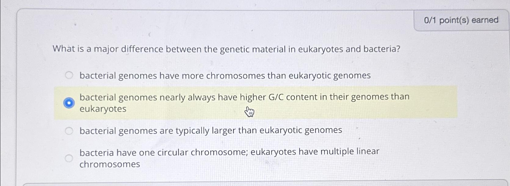Solved What is a major difference between the genetic | Chegg.com