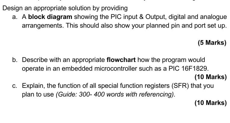 Solved Design an appropriate solution by providing a. A | Chegg.com