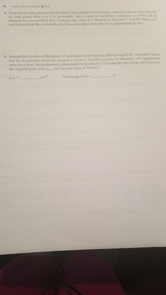 Solved 58 8. There are six data points in the Question 7 | Chegg.com
