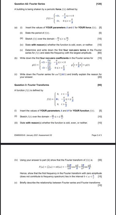 Solved Question 1: Vector Differential Calculus [95] The | Chegg.com