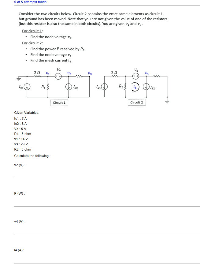 Solved Consider the two circuits below. Circuit 2 ﻿contains | Chegg.com